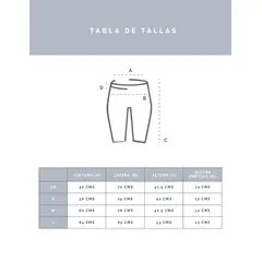 THEA - Legging Cortas Bolsillos Laterales Ambar Grape