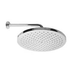 STRETTO - Plato Ducha Llave Griffo 30 Cm Con Brazo 30 Cm Cromo