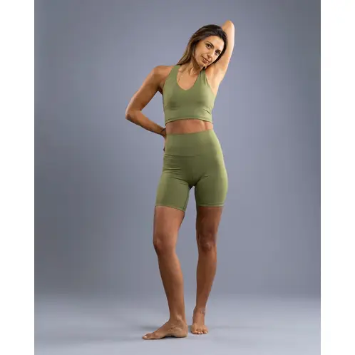 THEA - Legging Cortas Sin Cortes Nix Musgo