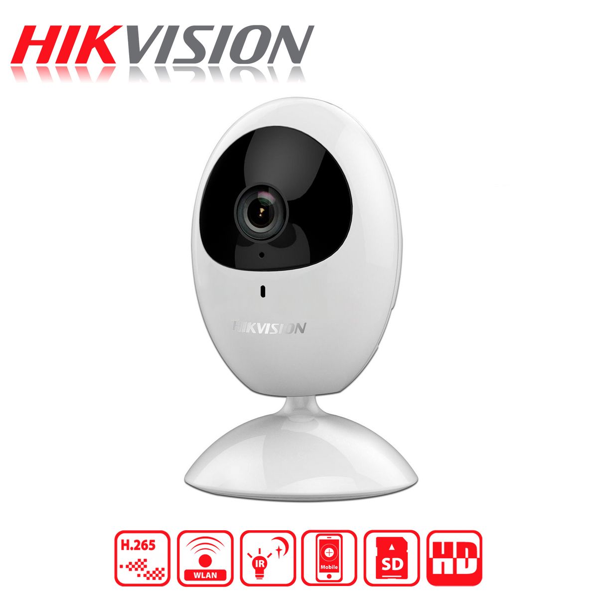 HIKVISION - Camara Wifi IP Cubo Hikvision 2MP MicroSD 128GB Microfono