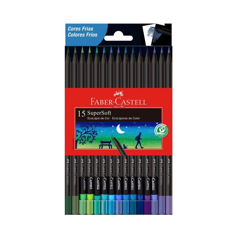 FABER-CASTELL - Ecolápiz SuperSoft  x15 fríos