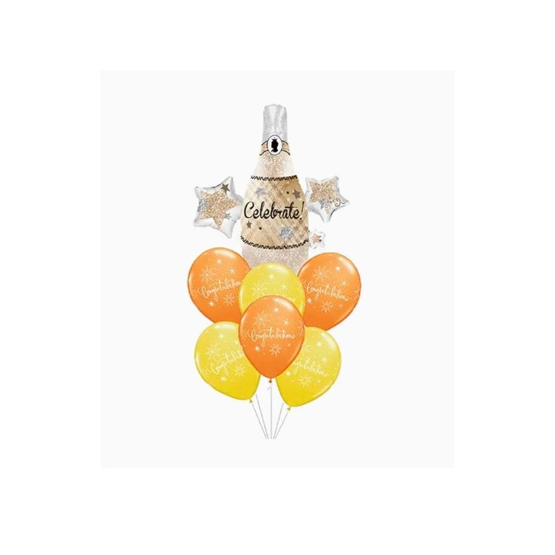 GENERICO - Globo Botella de Champán Espumo 83x94cm