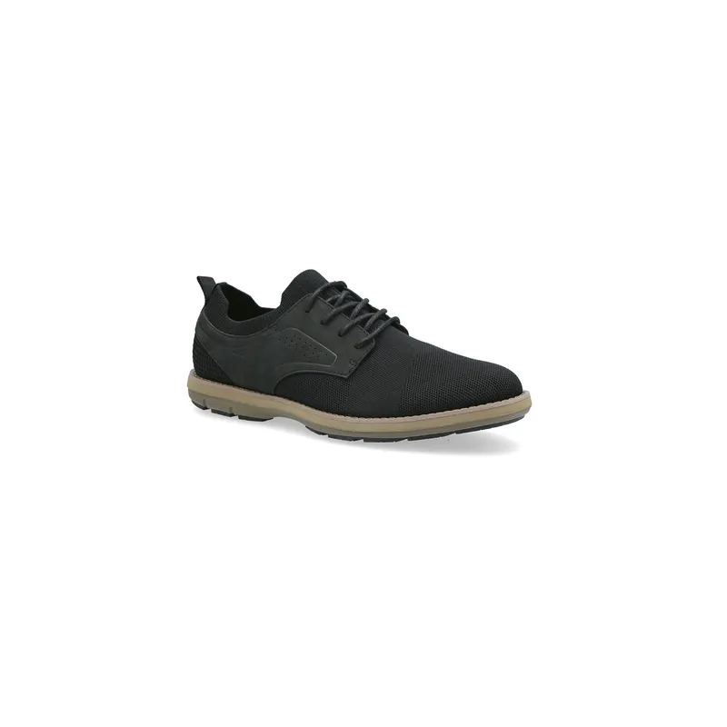 CARDINALE - Zapato casual Zapatos hombre cuero y textil tejido dozza-0-19 negro cardinale CARDINALE