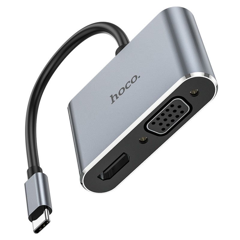 HOCO - Hub Hoco HB30 USB-C a HDTV to VGA USB 3.0