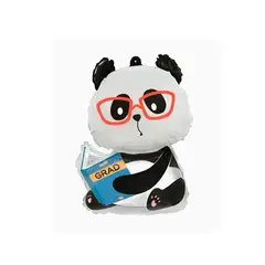 GENERICO - Globo Panda con Gafas Negro Con Blanco 55x90cm