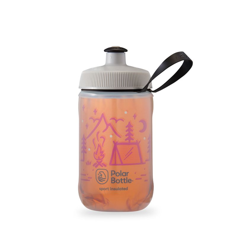POLAR BOTTLE - BOTELLA DE AGUA POLAR KIDS CAMPFIRE 12oz TANGERINE