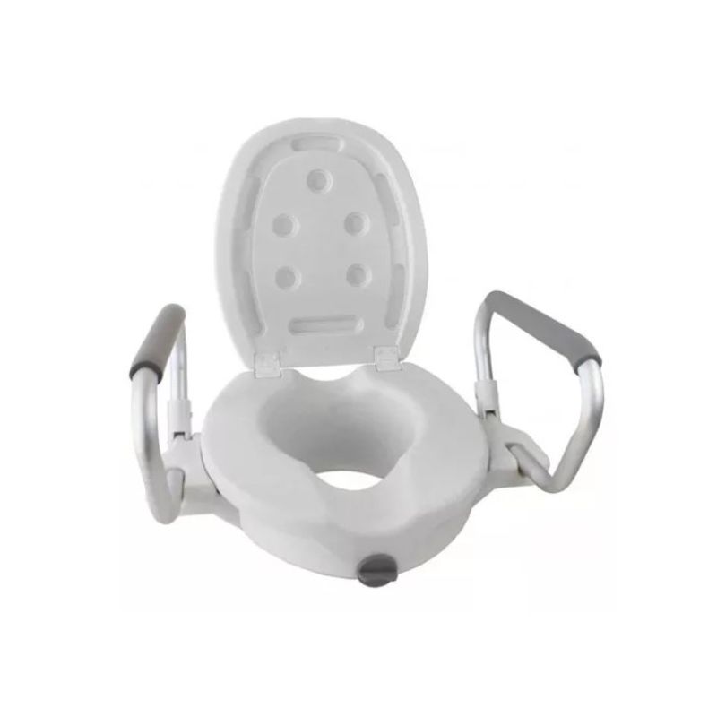 GENERICO - Alza Baño Con Apoyabrazos Y Tapa Ajustable 714A