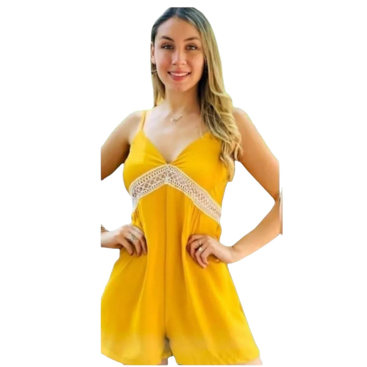 GENERICO - Vestido Enterito Corto Mujer Princesa Viscosa
