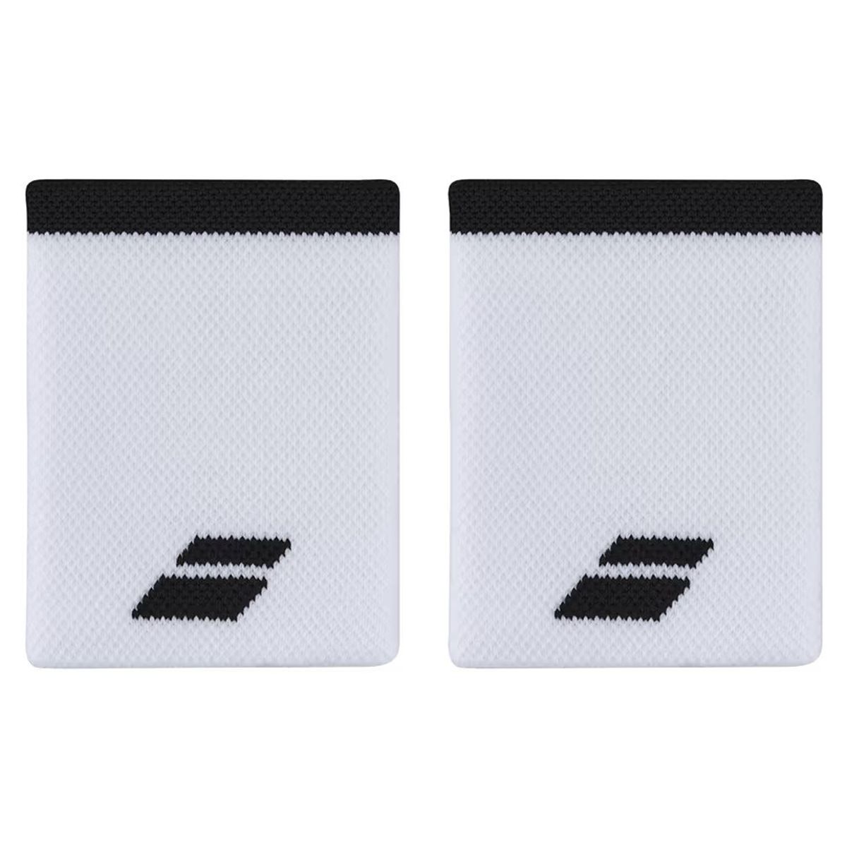 BABOLAT - MUÑEQUERAS TENIS BABOLAT LOGO JUMBO BLANCO - NEGRO