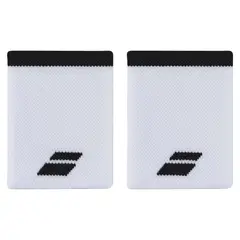 BABOLAT - MUÑEQUERAS TENIS LOGO JUMBO BLANCO - NEGRO