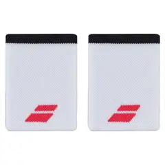 BABOLAT - MUÑEQUERAS TENIS LOGO JUMBO BLANCO - ROJO
