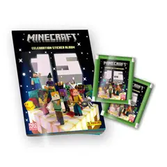 PANINI CHILE - Pack Álbum + 24 Sobres Minecraft 15° Aniversario