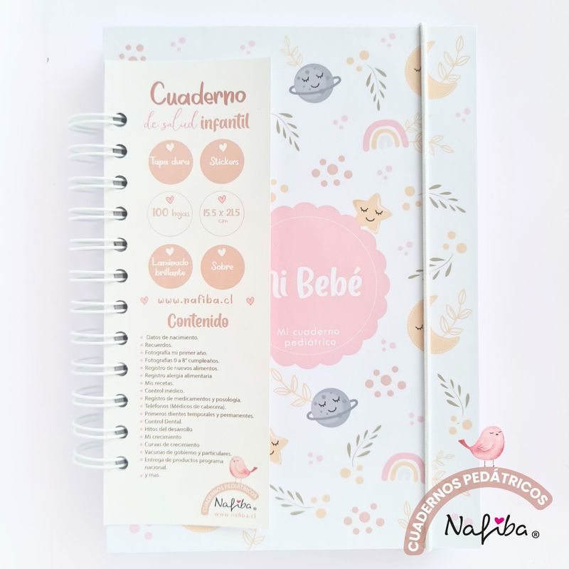 GENERICO - Libreta Pediátrica Rosa Arcoiris