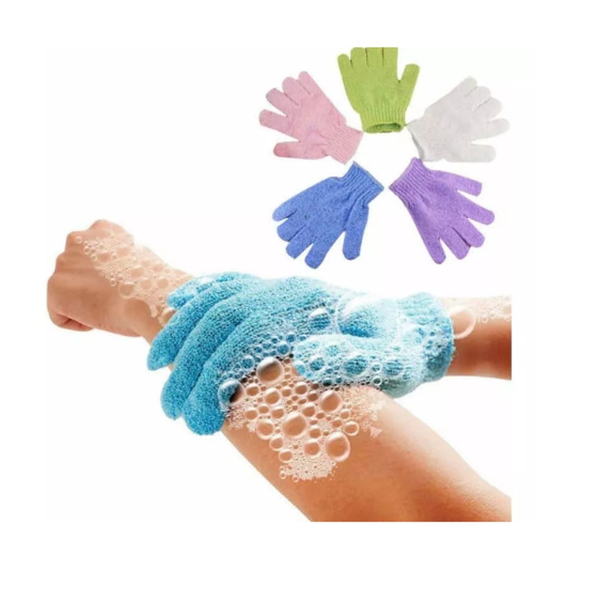 GENERICO - Pack 50 Guantes Exfoliantes Ducha Limpieza Desinfeccion