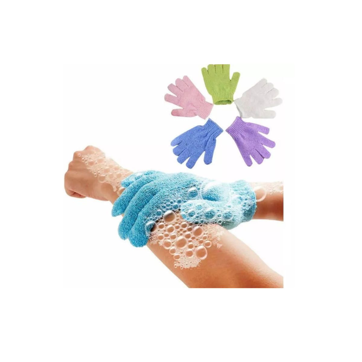 GENERICO - Pack 50 Guantes Exfoliantes Ducha Limpieza Desinfeccion