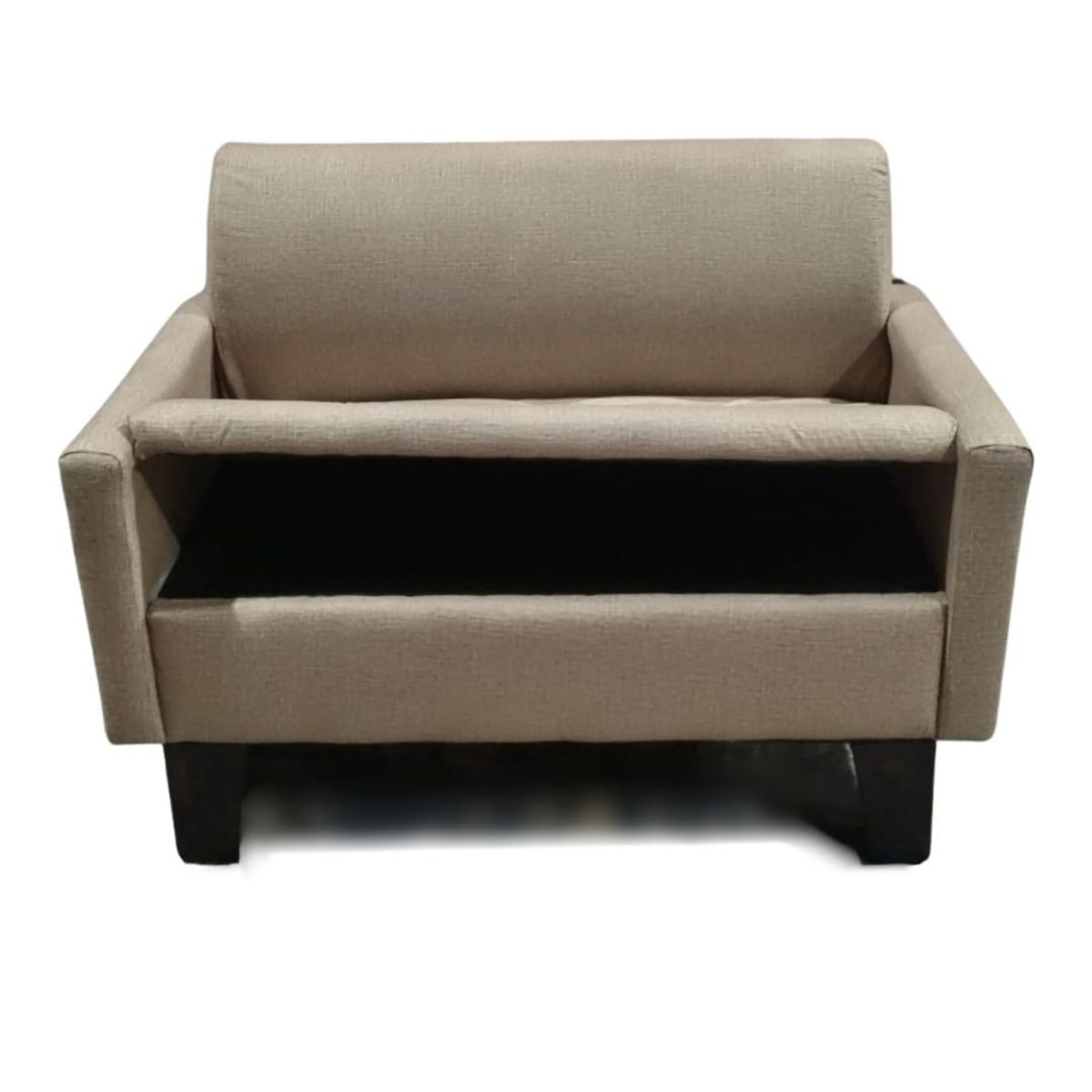MUEBLES HVM - Mini Sillon Baul HVM Beige Lino