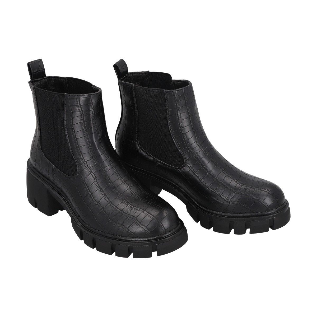 POLICE - Botin Casual Mujer Negro Plataforma Dona Police