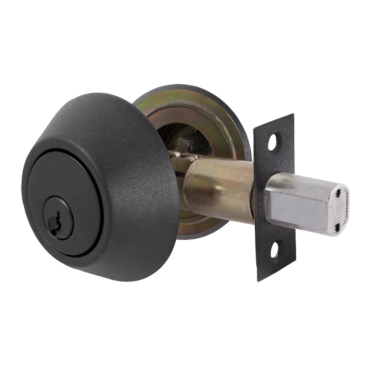 YALE - Cerrojo Auxiliar Negro Doble