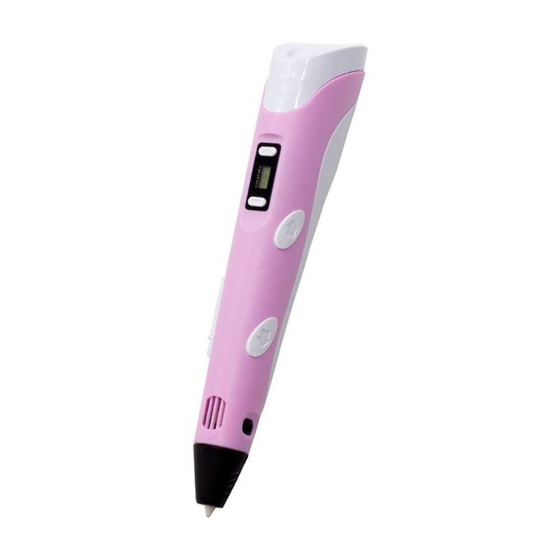 GENERICO - Lapiz impresora 3D ABS 3D PEN-2 RP100B LCD 175 mm - Rosa