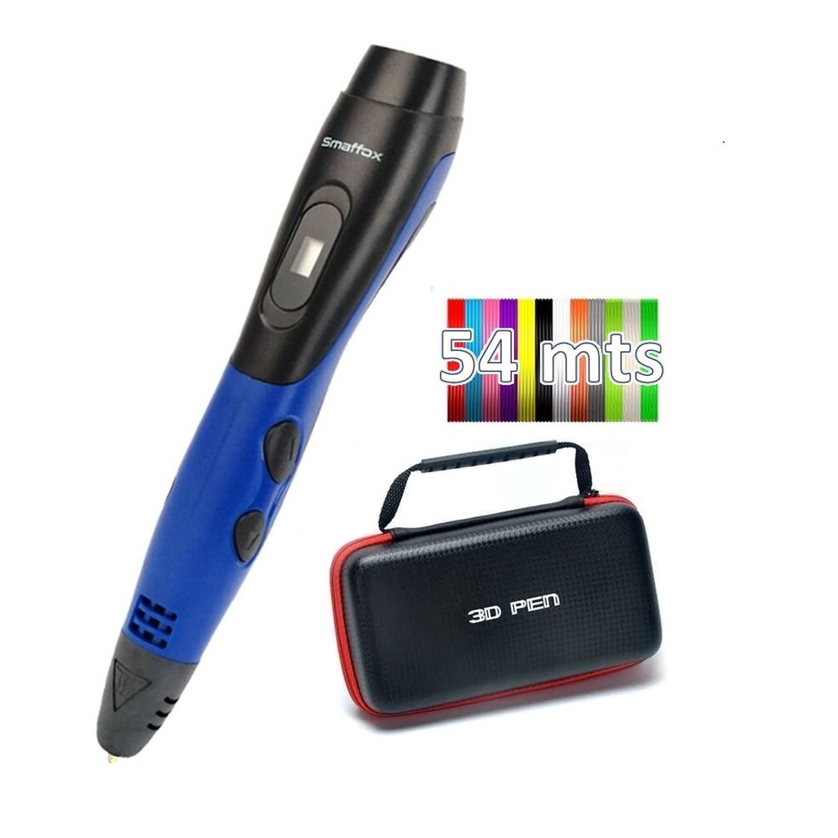 SMAFFOX - Lapiz impresora 3D ABS Smaffox SM-01 54m + Estuche