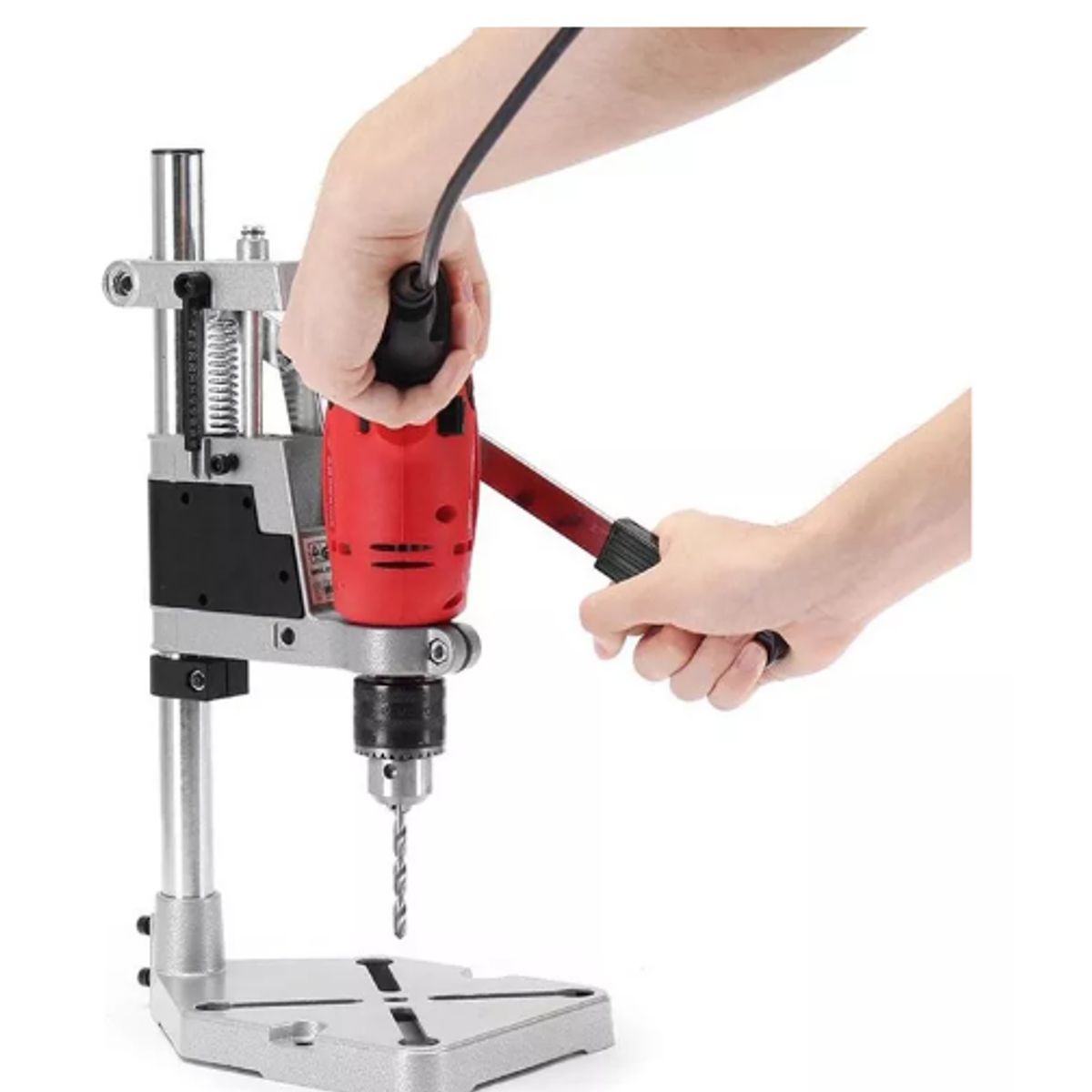 GENERICO - Prensa Soporte Taladro Doble Pedestal Porta Taladro Banco