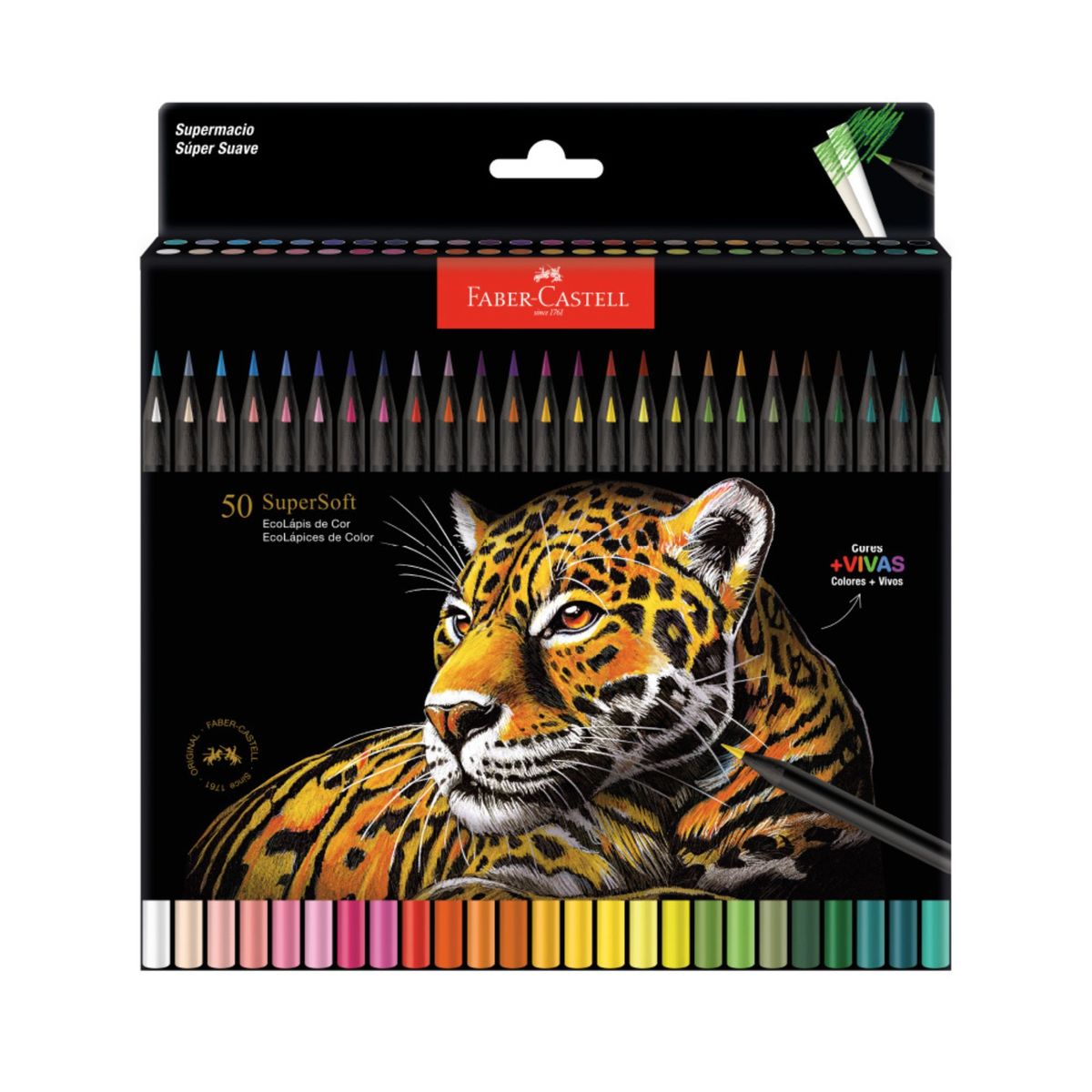 FABER-CASTELL - Lápices De Colores Super Soft Faber-Castell x50 Colores