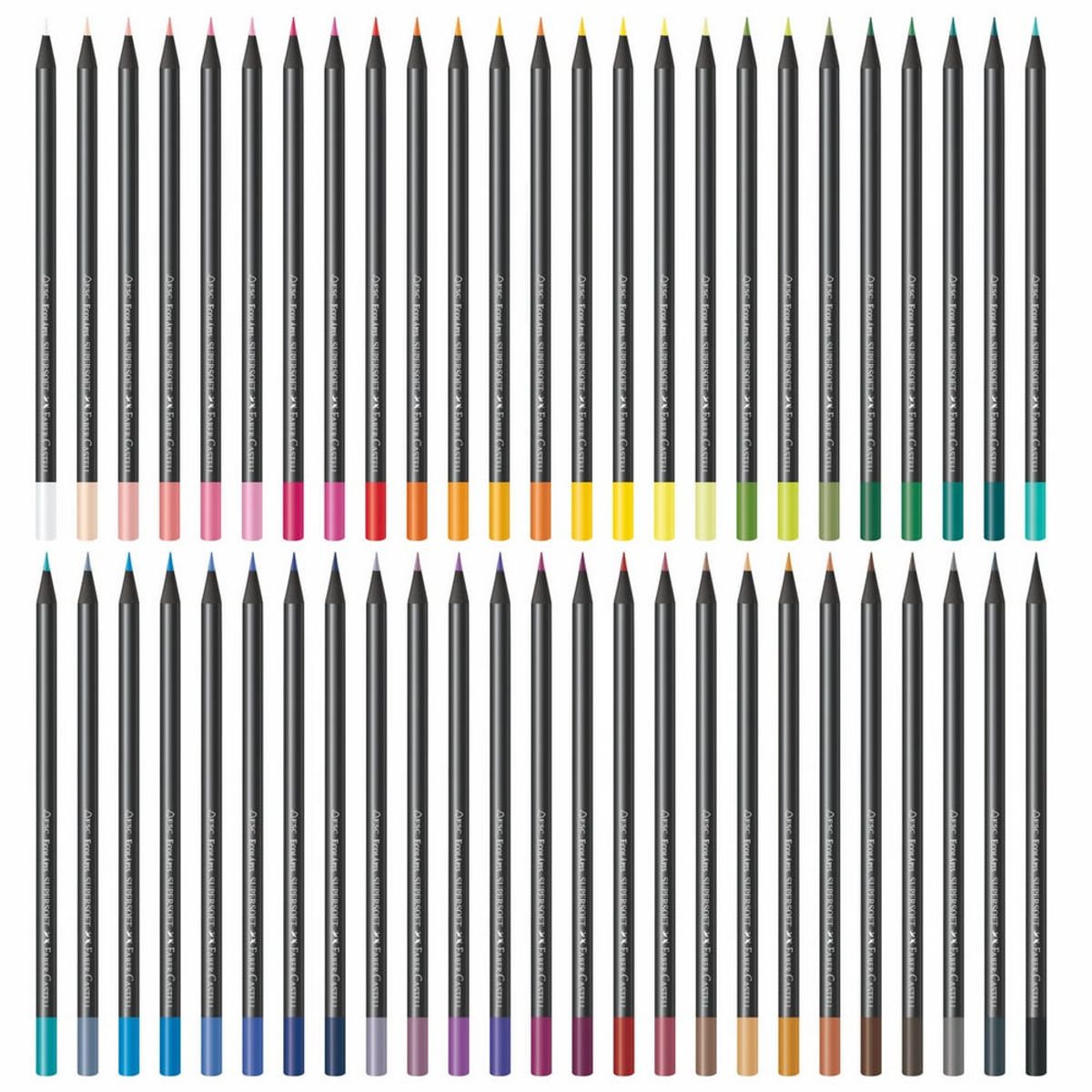 FABER-CASTELL - Lápices De Colores Super Soft Faber-Castell x50 Colores