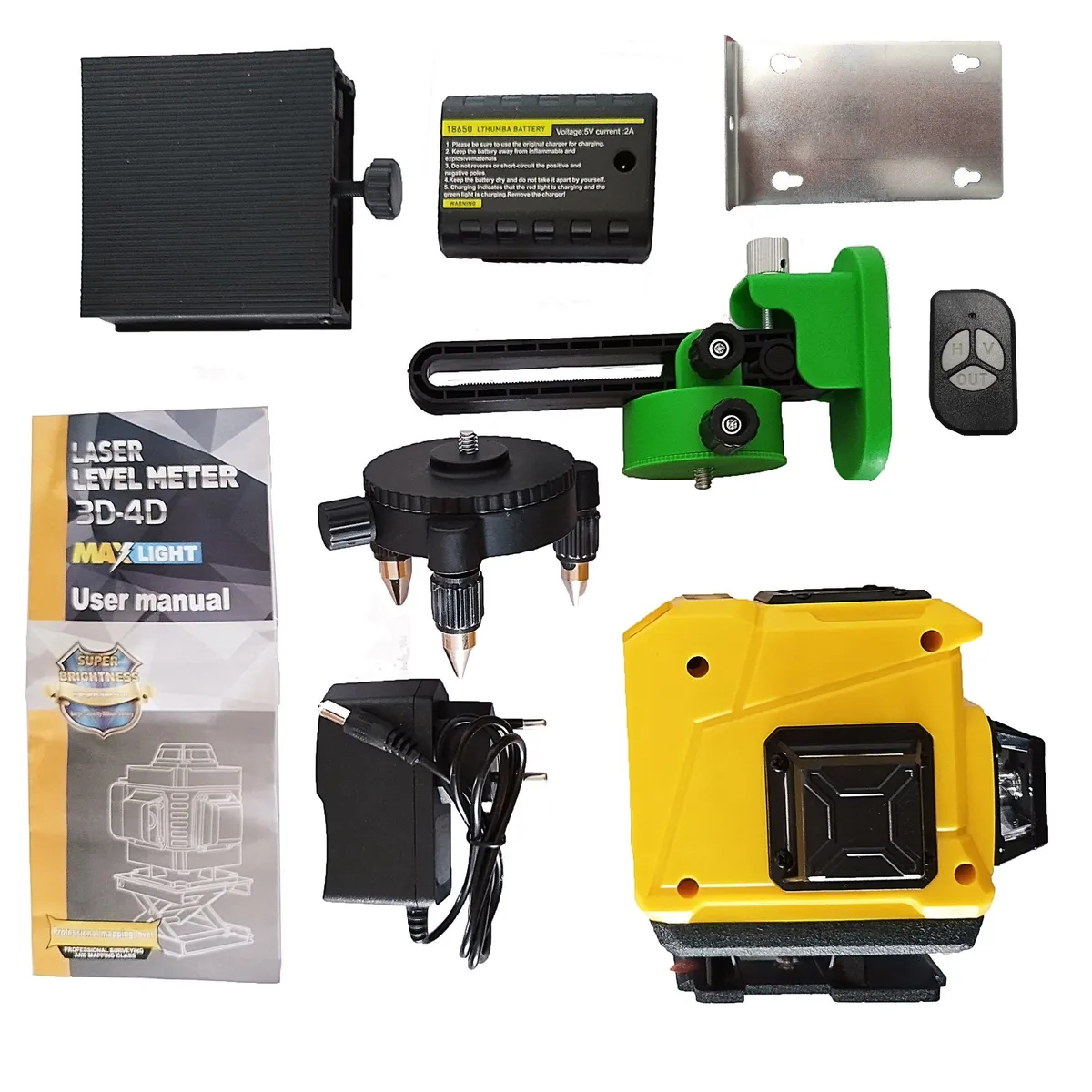 CASTLETEC - Nivel Laser 12 líneas Autonivelante Horizontal y vertical Binli BL12