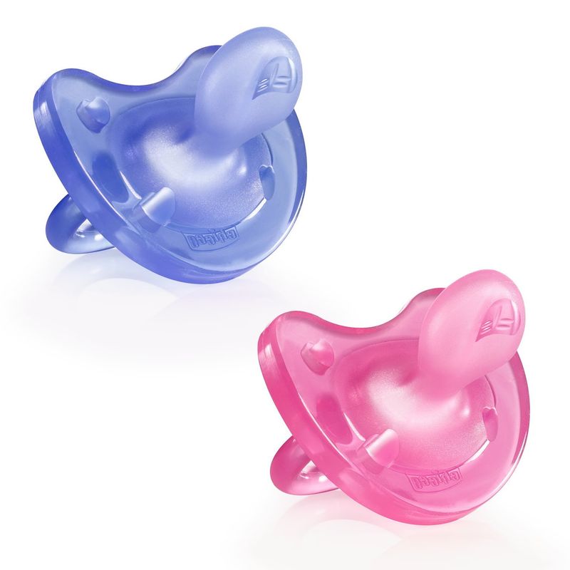 CHICCO - Pack de Chupetes Chicco Physio Soft 6-16m Morado - Rosa