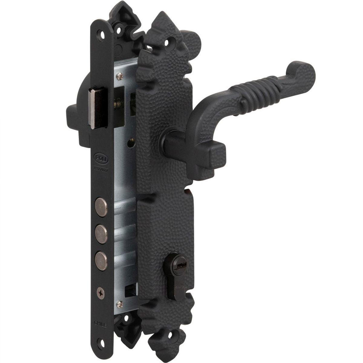 POLI - Cerradura Embutida Poli Rústica B40 Oficina