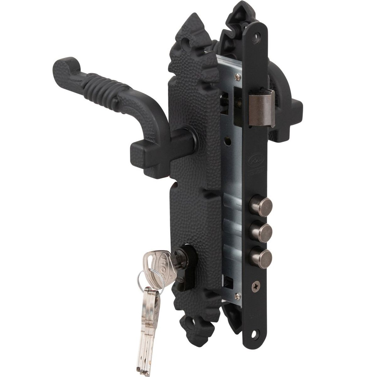 POLI - Cerradura Embutida Poli Rústica B40 Oficina