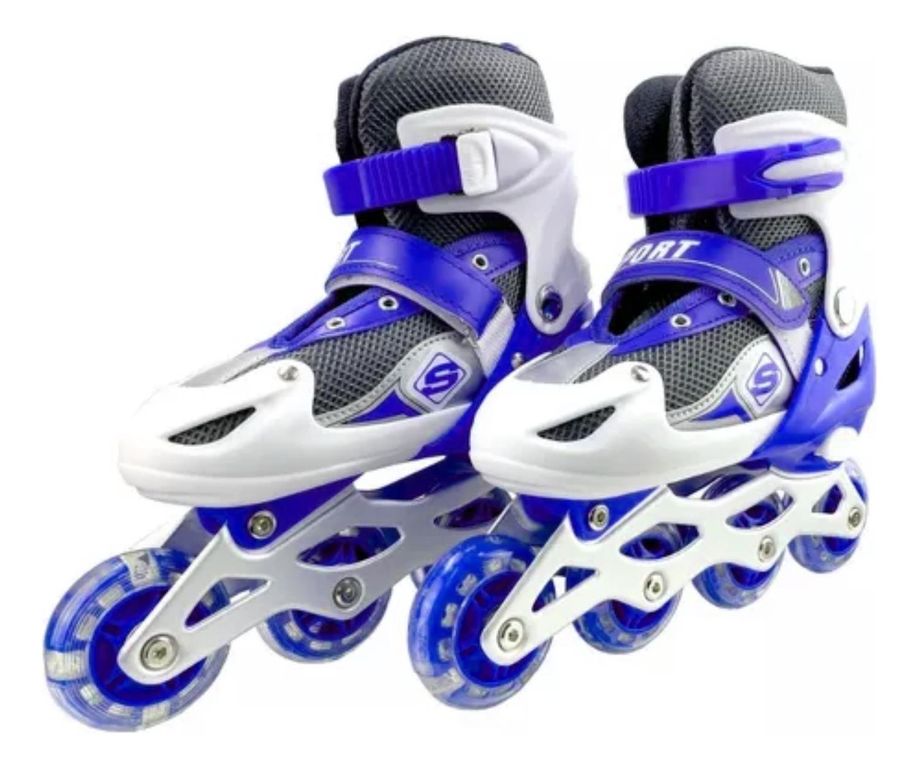 Patines Roller Linea Juveniles Ajustable Azul S