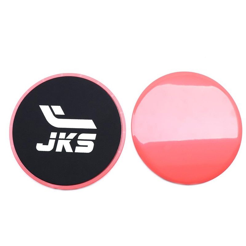JKS - Par Discos Deslizamiento Abdominales Circulares Rojos JKS