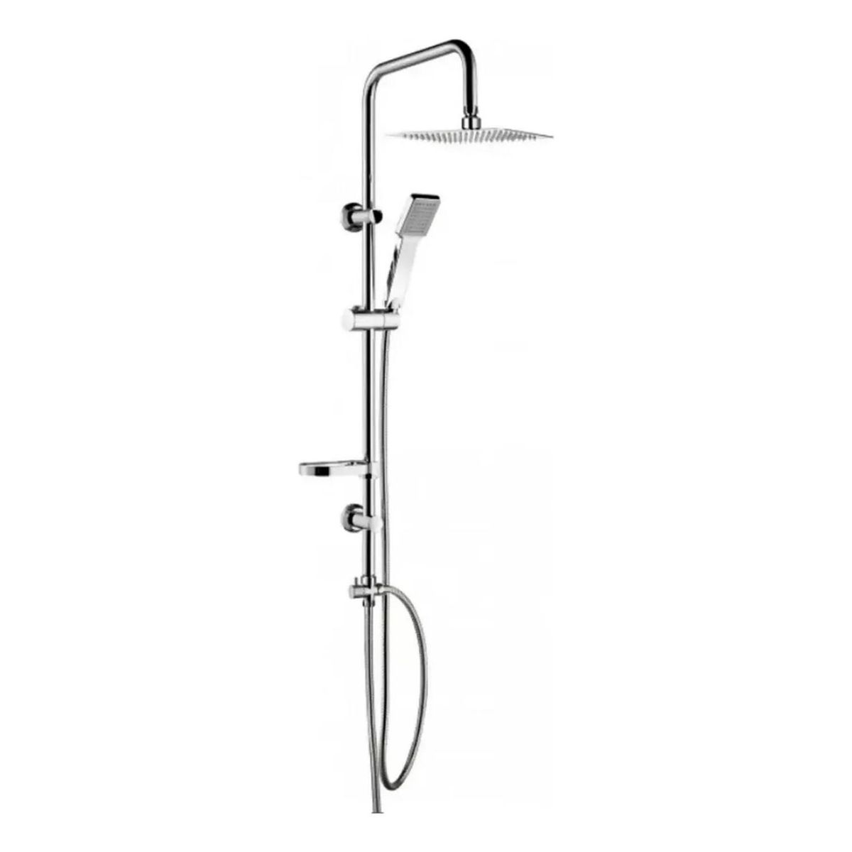 IMPORTCLICK - Columna Ducha Plato Plano Moderna Metal Cromado