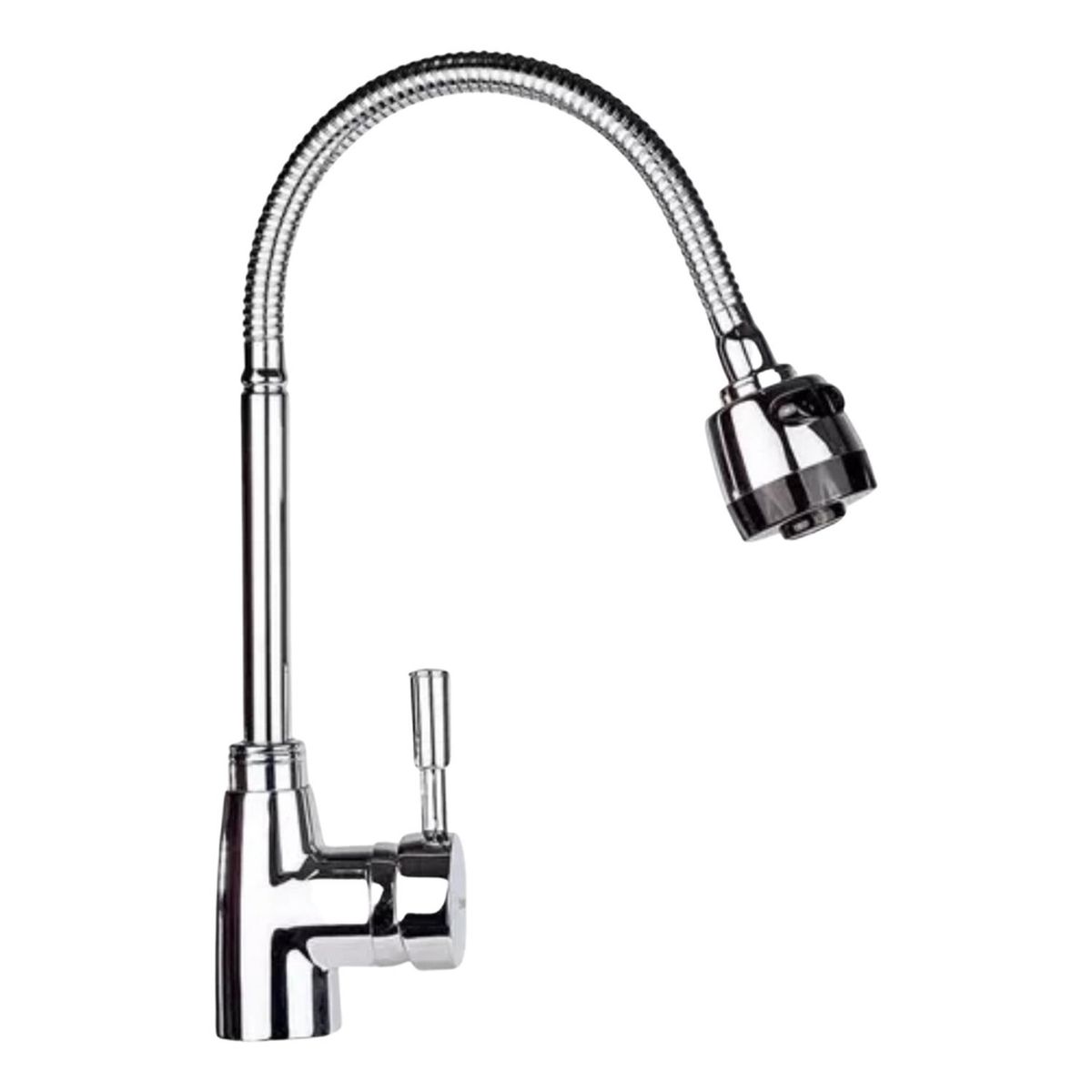 IMPORTCLICK - Llave Grifo Monomando Lavaplatos Extensible Profesional - Plateado