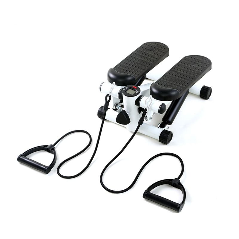 IMPORTCLICK - Maquina Gimnasia Fitness Mini Stepper Banda Resistencias - Gris