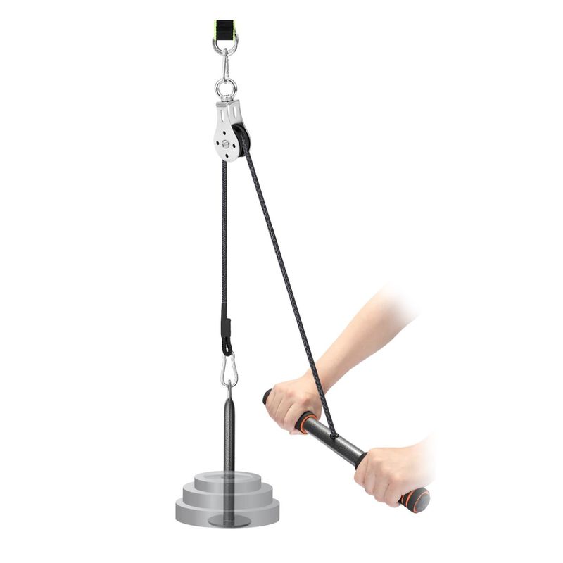 IMPORTCLICK - Polea Entrenamiento Gimnasio Ajustable - Plateado