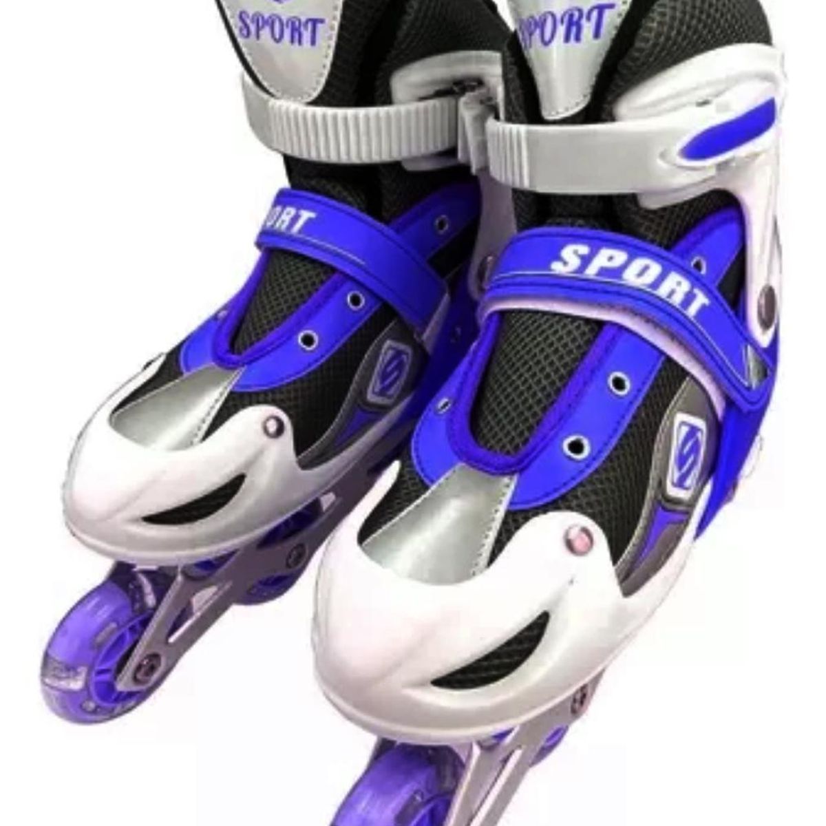 IMPORTCLICK - Patines Roller Línea Juveniles Ajustable Azul M - Azul
