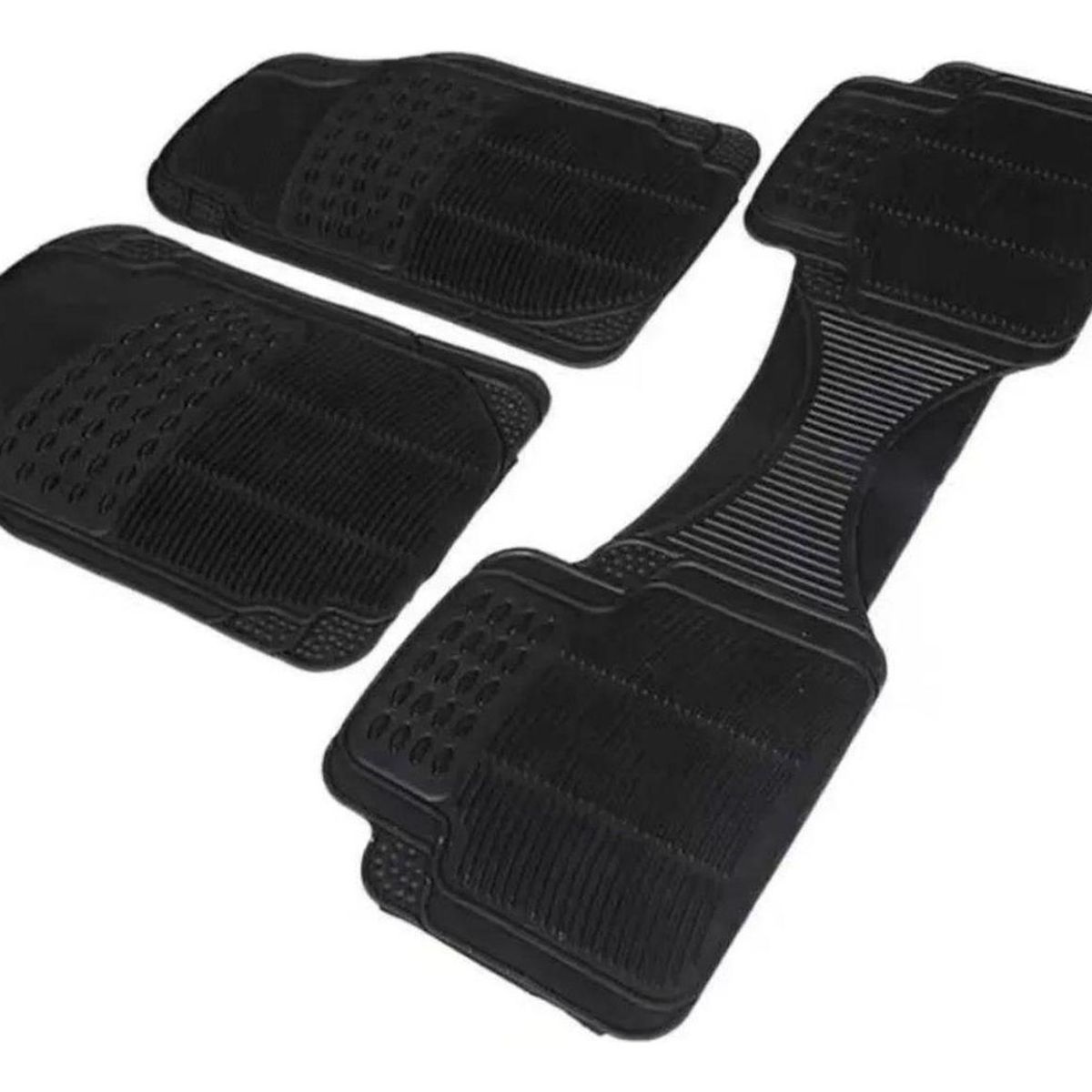 IMPORTCLICK - Set 3 Pisos Goma Auto Vehículos Universal Negro