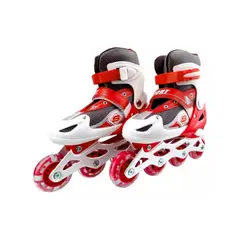 IMPORTCLICK - Patines Roller Línea Juveniles Ajustable Rojo S - Rojo