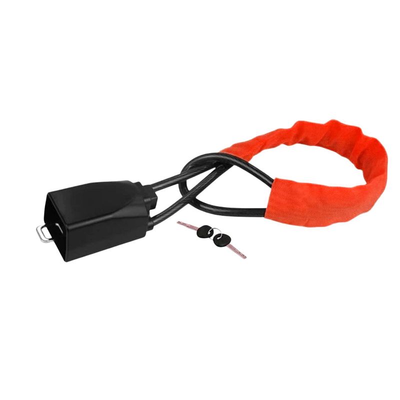 IMPORTCLICK - Bloqueo Volante Automóvil Cinturón Seguridad Rojo - Multicolor