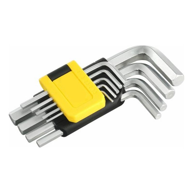 IMPORTCLICK - Llave Allen Hexagonal Corta 9 Piezas - Plateado