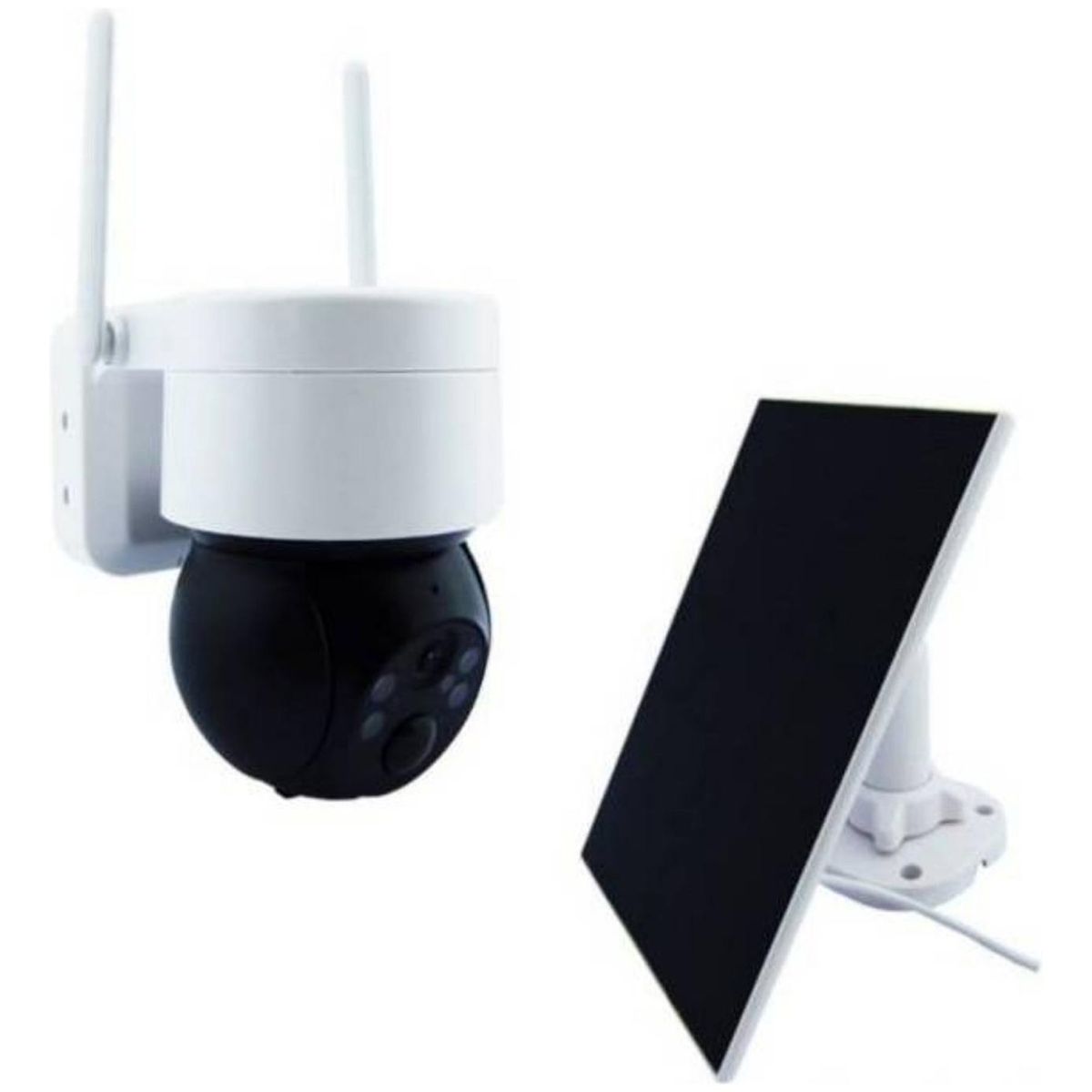 IMPORTCLICK - Cámara Vigilancia Ip Solar Led Wifi Visión Nocturna