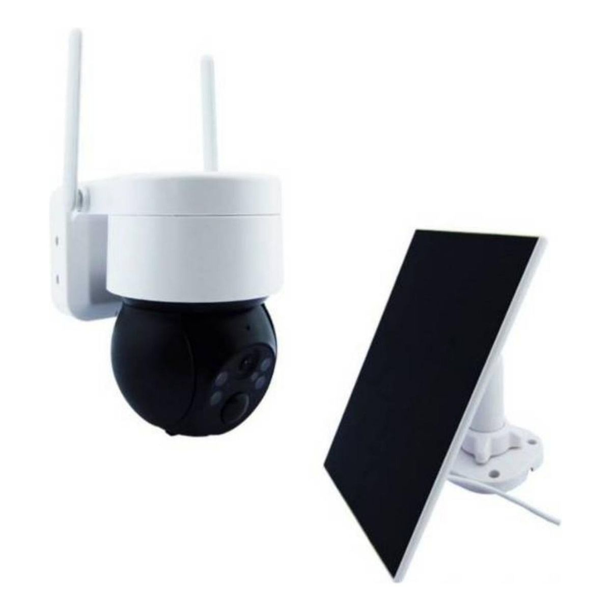 IMPORTCLICK - Cámara Vigilancia Ip Solar Led Wifi Visión Nocturna