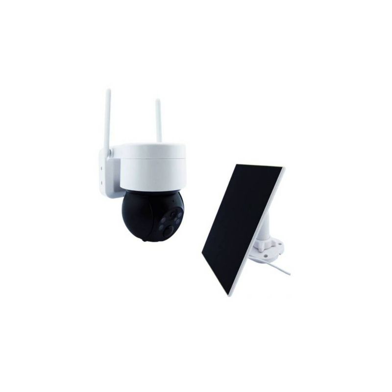 IMPORTCLICK - Cámara Vigilancia Ip Solar Led Wifi Visión Nocturna