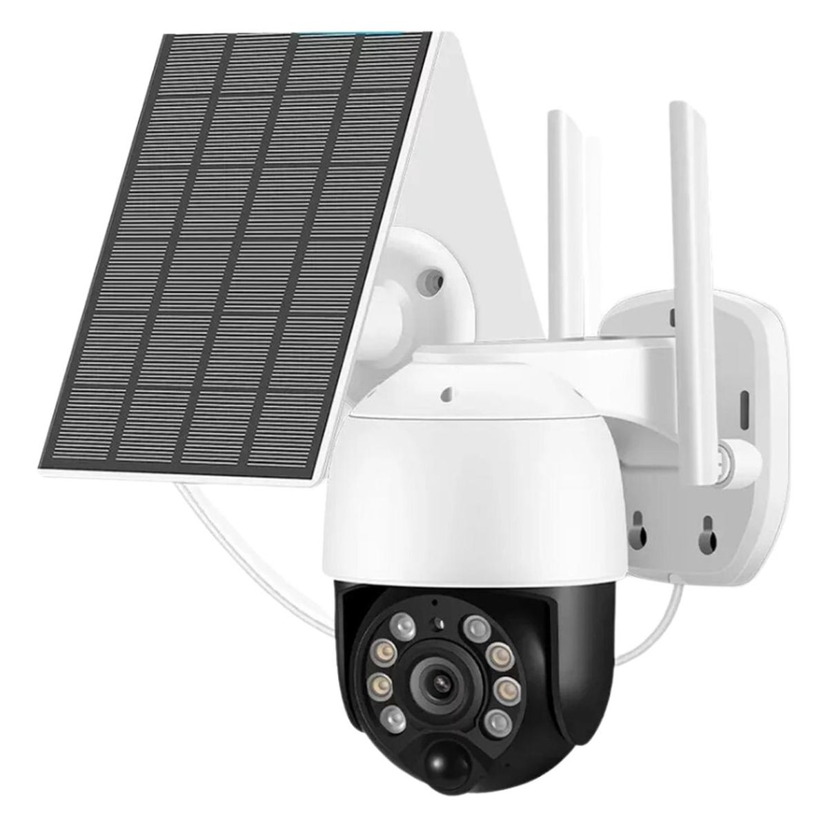 IMPORTCLICK - Cámara Seguridad Panel Solar  IP WIFI FullHD Visión Nocturna Sensor Movimiento