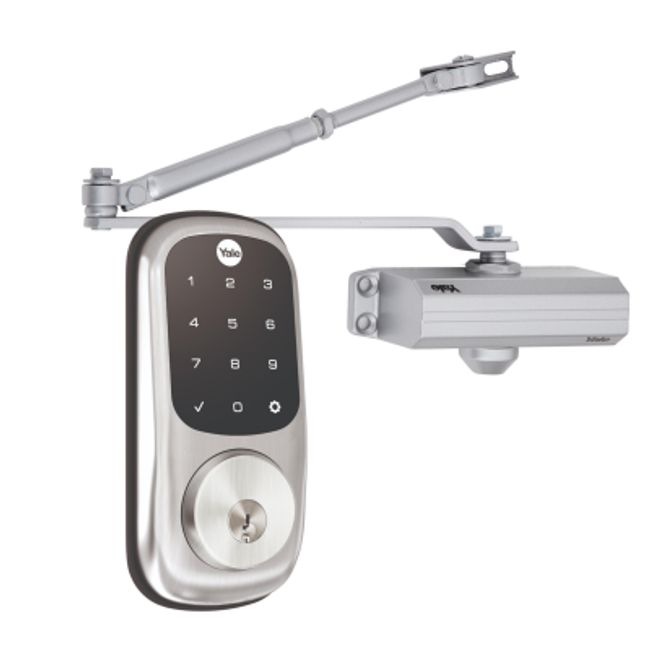 YALE - Pack Cerrojo Digital YRD226 + Cierrapuerta YL2