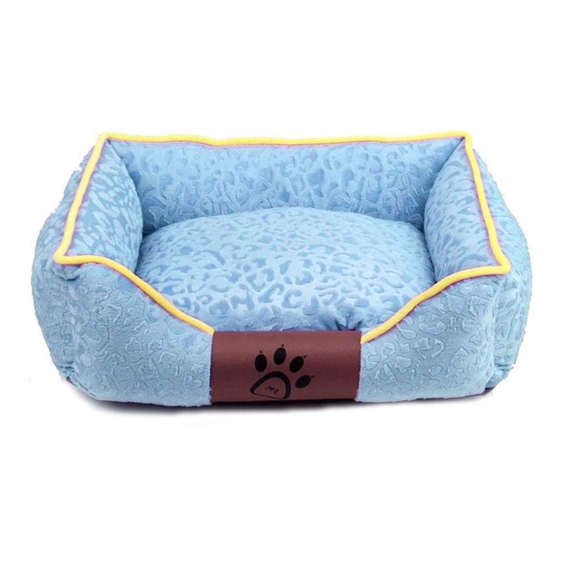 IMPORTCLICK - Cama Mascota Ultrasuave Gato Perro 56x46 Cm Colchón Celeste