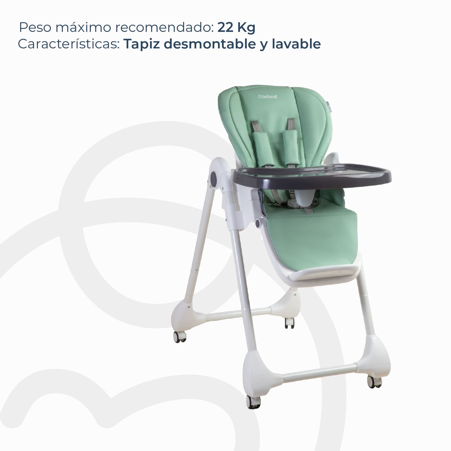BEBESIT Silla de Comer EasyFeed Verde Bebesit | Falabella Chile