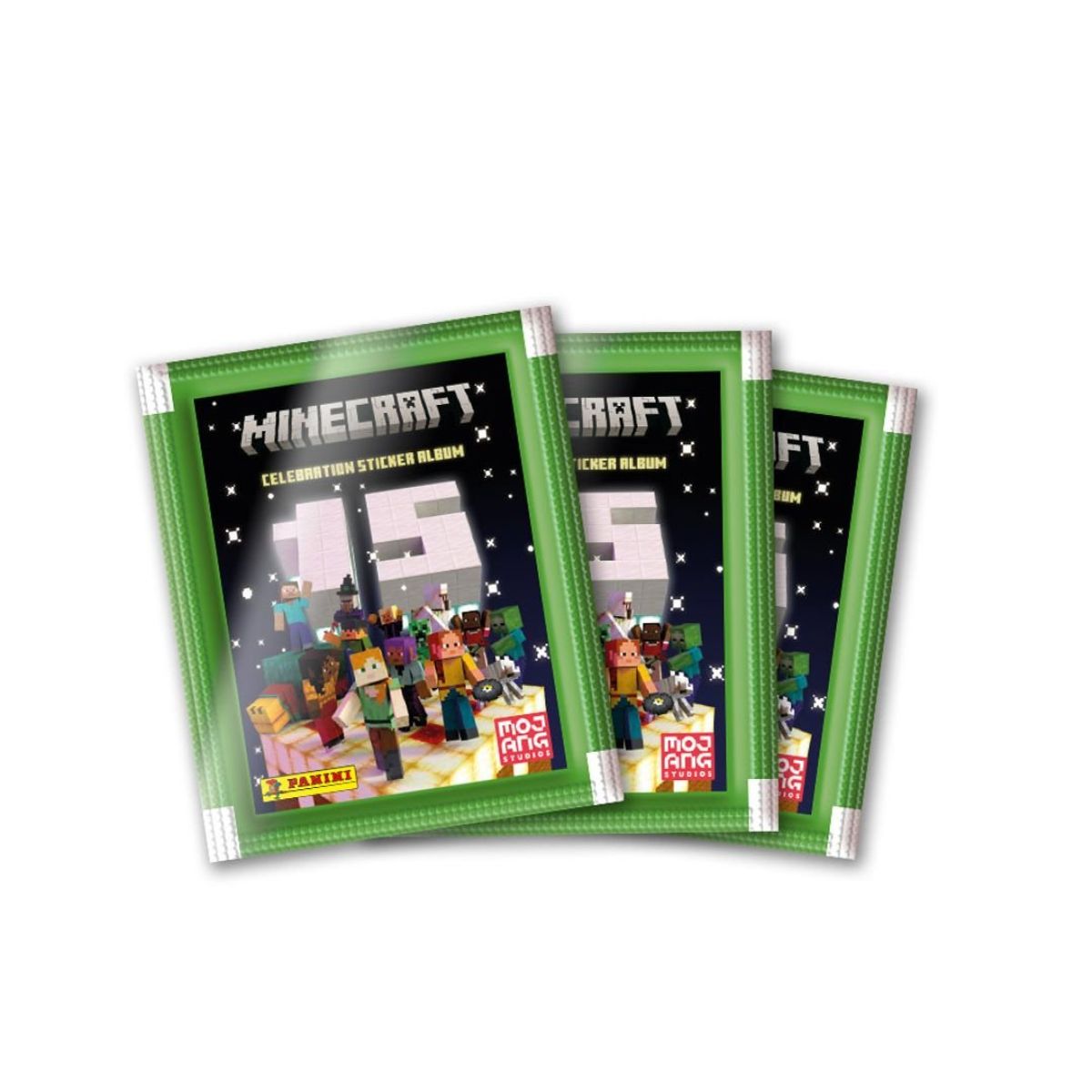 PANINI CHILE - Pack 48 Sobres Minecraft 15° Aniversario